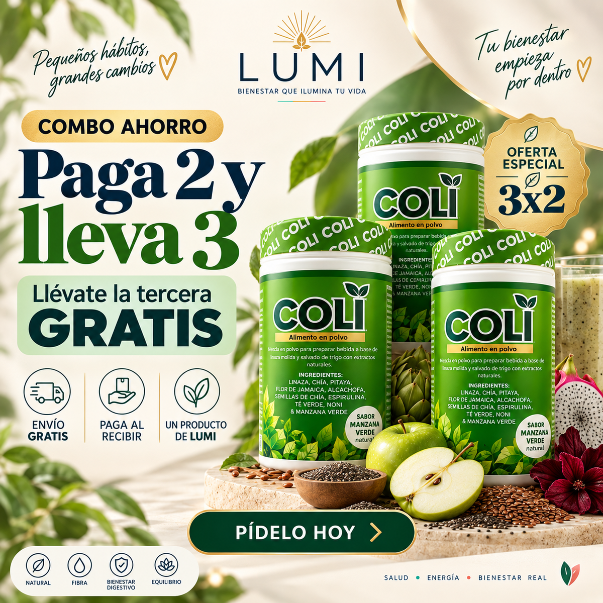 COLI X 3 Unidades